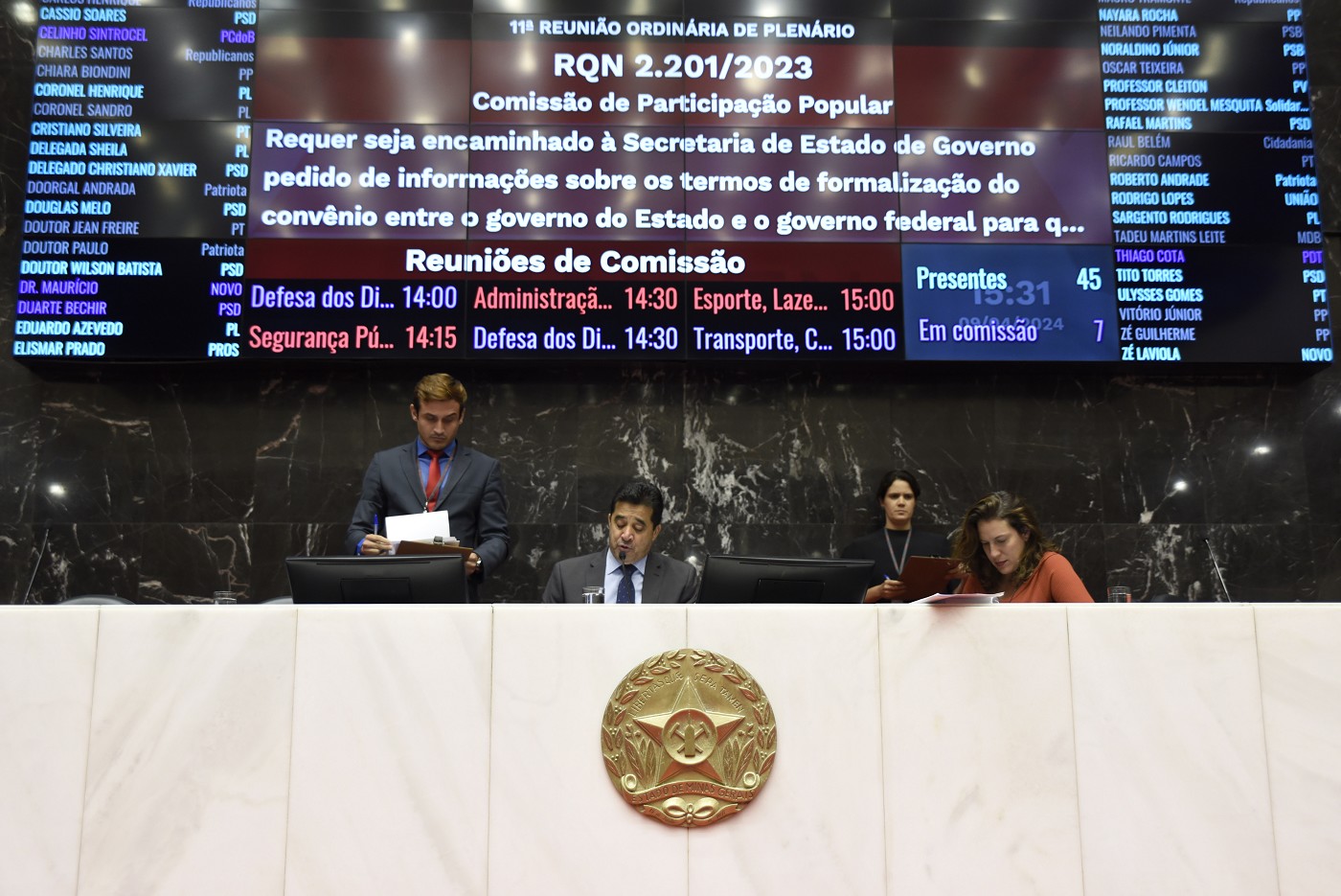 Reunião Ordinária - tarde - análise de proposições