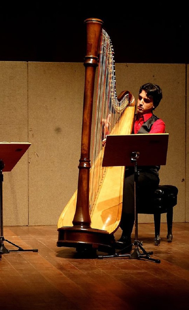 Gabriel Telles cursa bacharelado em Harpa