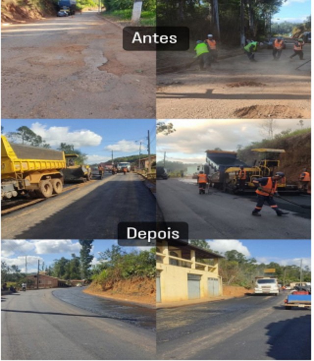 Revitalização de vias - Beneficiário: município de Lamim (MG)