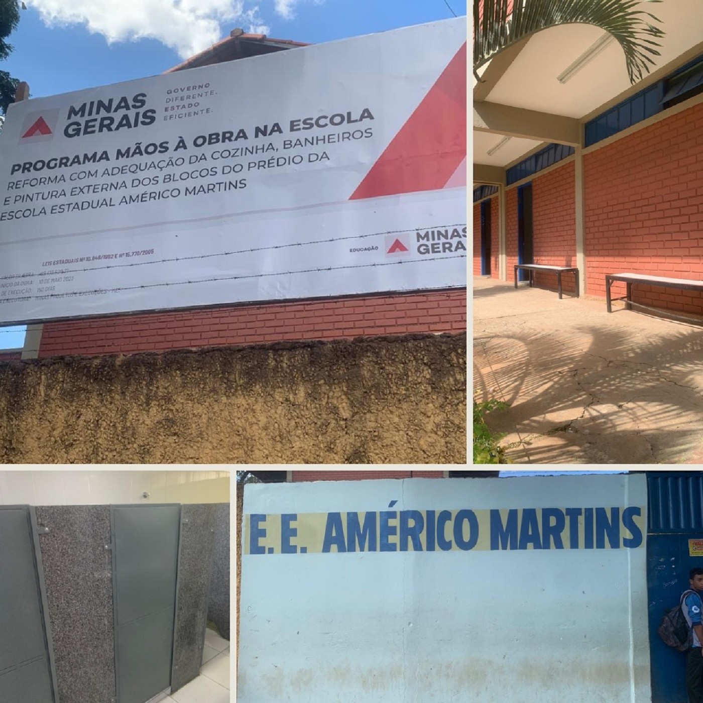 Obras de reforma - Beneficiária: Escola Estadual Américo Martins - Montes Claros (MG)