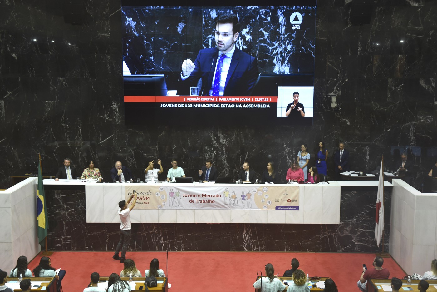 Reunião Especial - Parlamento Jovem de Minas 2023 - Etapa Estadual - Plenária final