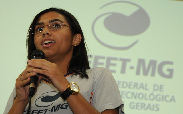 A aluna do Cefet Varginha, Luíse Batista, manifestou seu apoio ao projeto